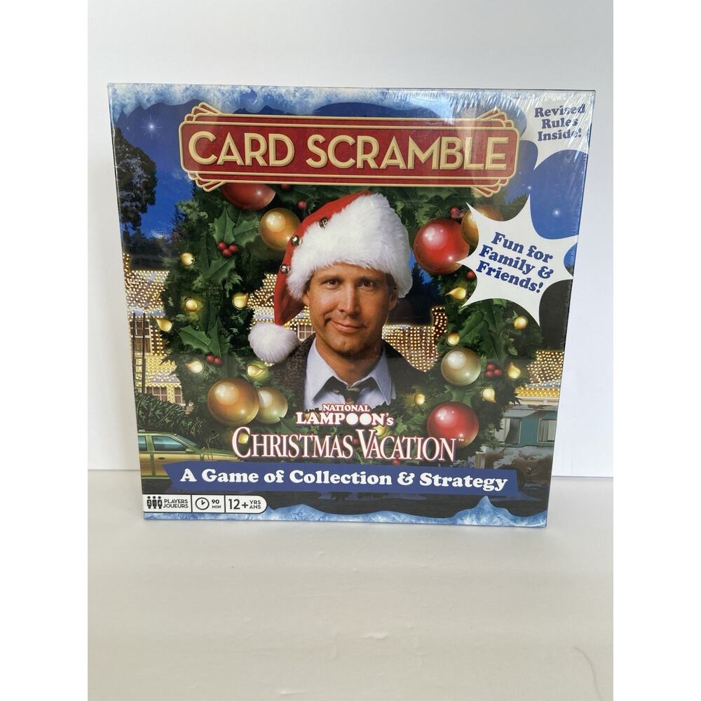 New Card Scramble National Lampoons Christmas Vacation Board Game Factory Sealed